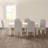 Gladyce 6 - Person Solid Wood Top Four Leg Base Dining Set