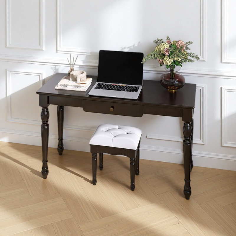 Bureau moderne noir élégant et durable, H 29,52 po x l 35,43 po x P 19,68 po