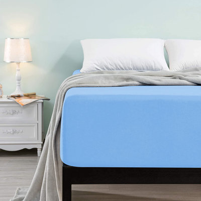 Microfiber Brushed Deep 40cm Fitted Bed Sheet