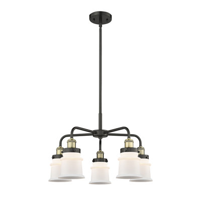 Alvi 5 - Light Glass Dimmable Chandelier