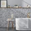 Indigo 0.8 in. x 0.8 in. Polished Marble Tile-51974745