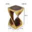 Amardev Abstract Solid Wood End Table-126186948-126699397