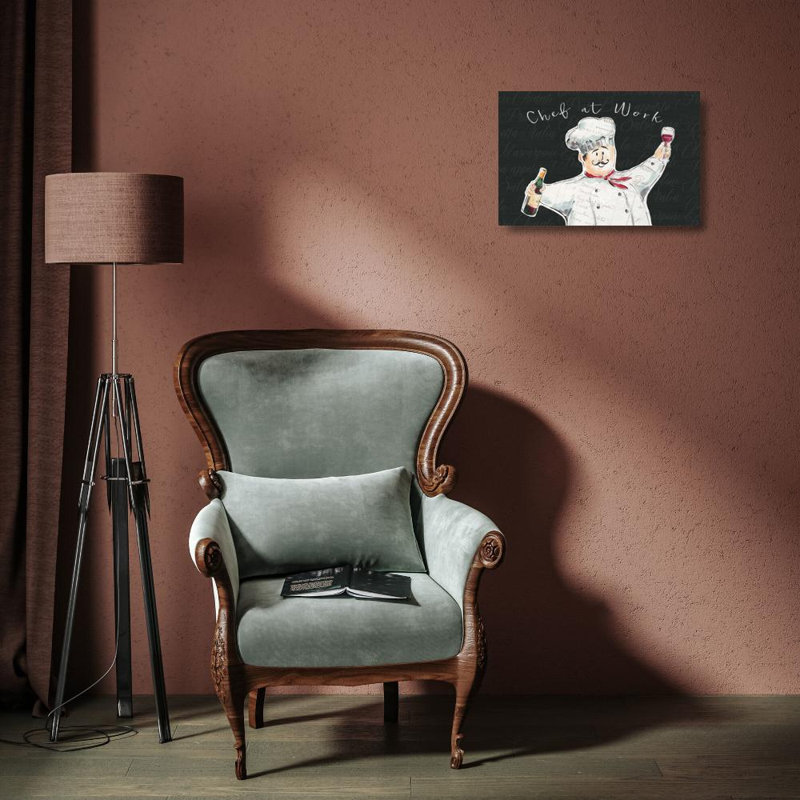 Ophelia & Co. Brissonnet, art sur toile tendue de la galerie Daphne: Chef at Work I, H 13 po x l 18 po