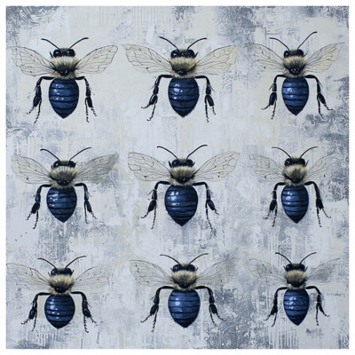 Blue Honey Bees Bedding Bees Bedspread Insects
