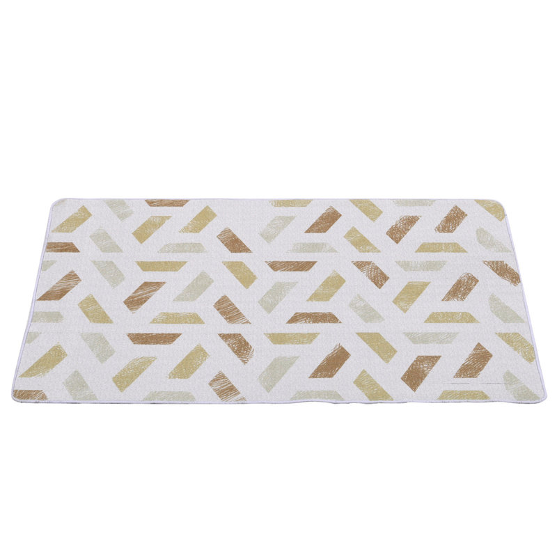 Neziha Geometric Chenille 80cm X 120cm Area Rug