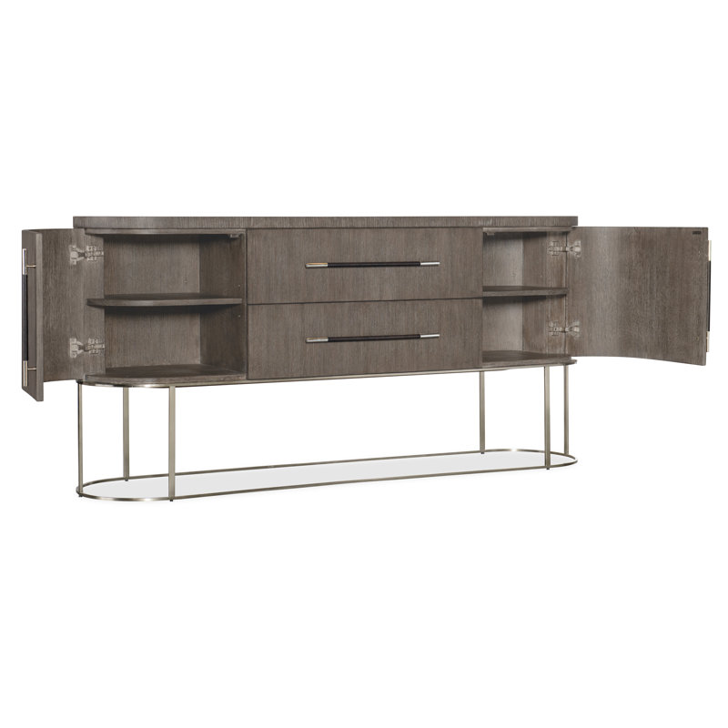 Table de buffet Modern Mood, Bois foncé / vison