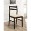 2 Tables de salle à manger avec abattants en tissu cappuccino 3 - Siège polyvalent
