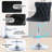 360°Swivel Bar Stools with Sliver Base-245266679