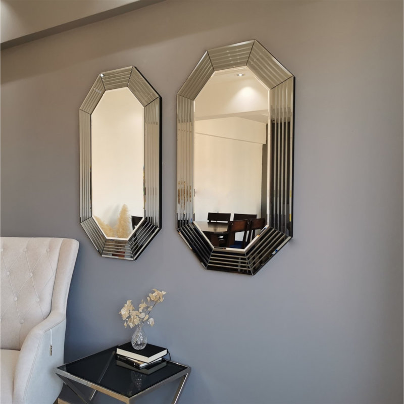 Ensemble de 2 miroirs Romeville, Argent