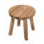 Table d'appoint ronde en bois massif