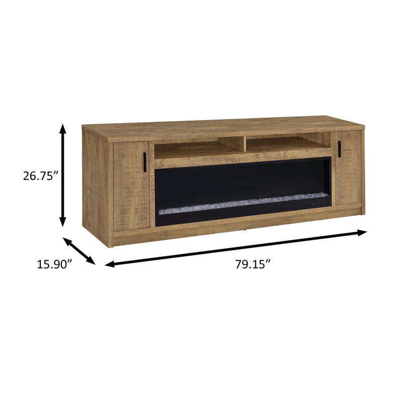 Meuble télé 79,25 po, brun