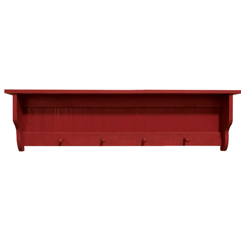 Tablette en pin Checketts, Vieux rouge