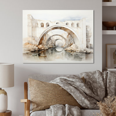 Décoration murale en métal Grey Bridge Minimalist Archway II