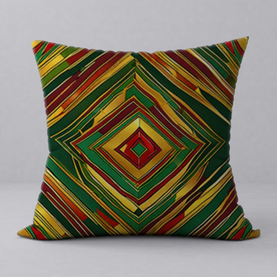 Abstract Reversible Throw Pillow