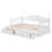 Twin Size Daybed With Twin Size Trundle, Extendable Daybed With Two Storage Drawers, Day Bed-1648806743