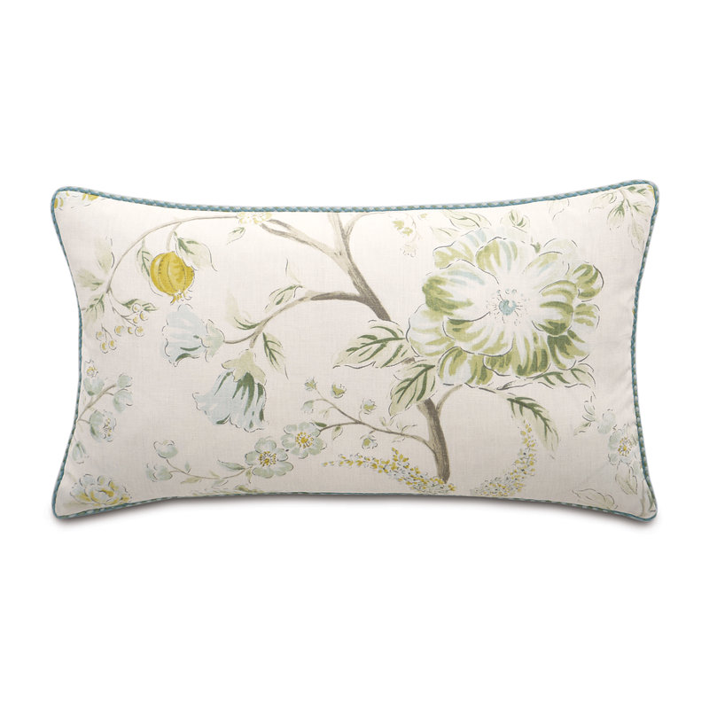 Magnolia Floral Down Throw Pillow