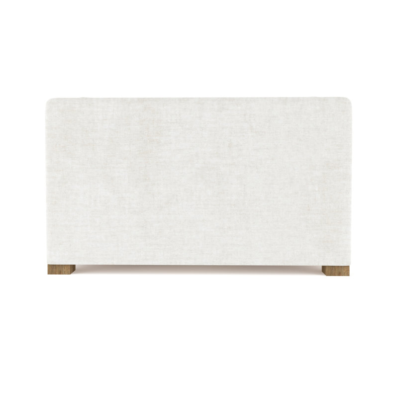 Crosby Slope Arm Loveseat, Weathered, Box Weave Linen Silver Streak, 32.5" H x 60" W x 43" D