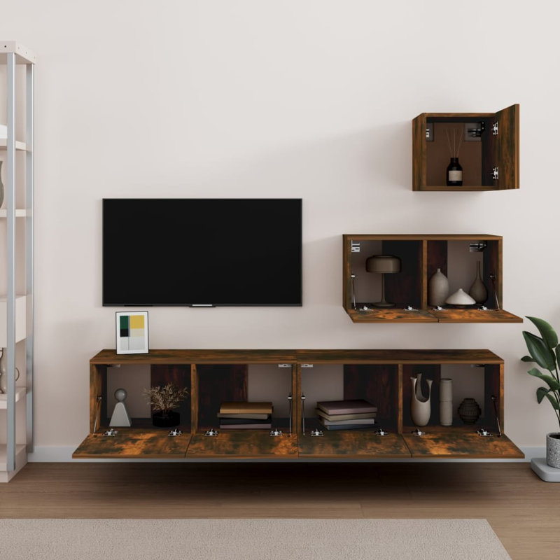Korry TV Stand, Smoked Oak
