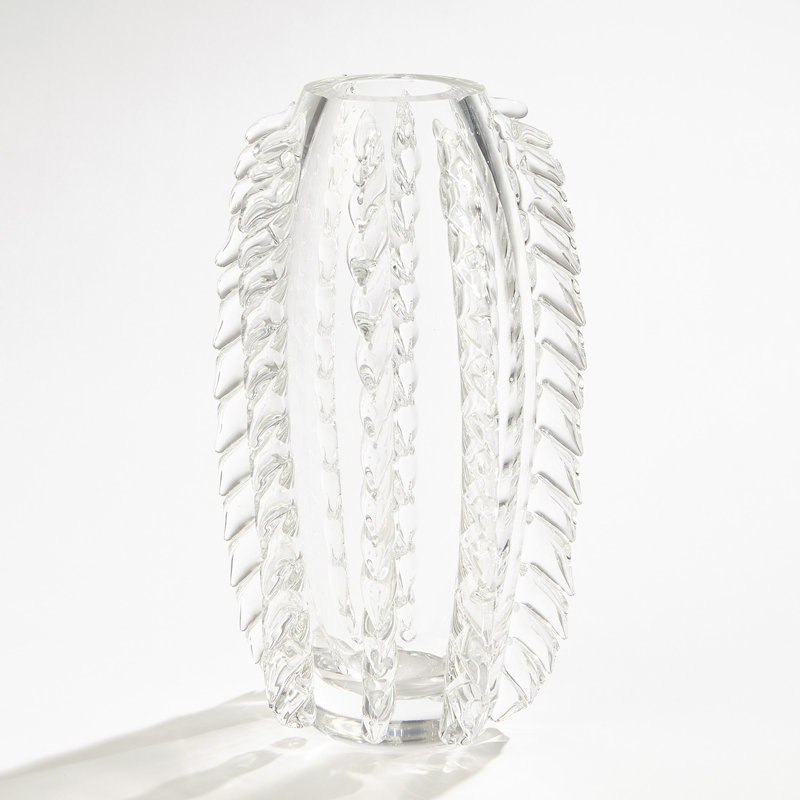 Vase à franges transparent
