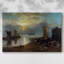 J.M.W. Turner "The Sun Rising Through Vapor" - Art mural de qualité musée sur toile tendue-2144406946