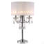 LAMPE DE TABLE INSPIREE BLANCHE / CRISTAL 29,5 "H (1PC / CTN) (1,58 / 9,10)