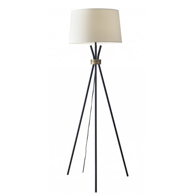 60'' Black Tripod Floor Lamp