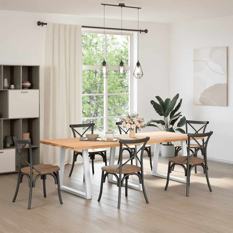 Davenia Table Leg, White, 73.3cm H x 80cm W x 6cm D