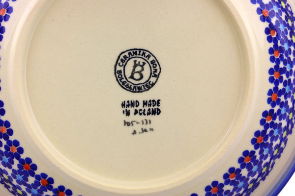 Polish Pottery Stoneware Pasta Bowl