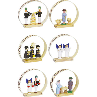 Ensemble d’ornement suspendu figurine 6 pièces Richard Glaesser