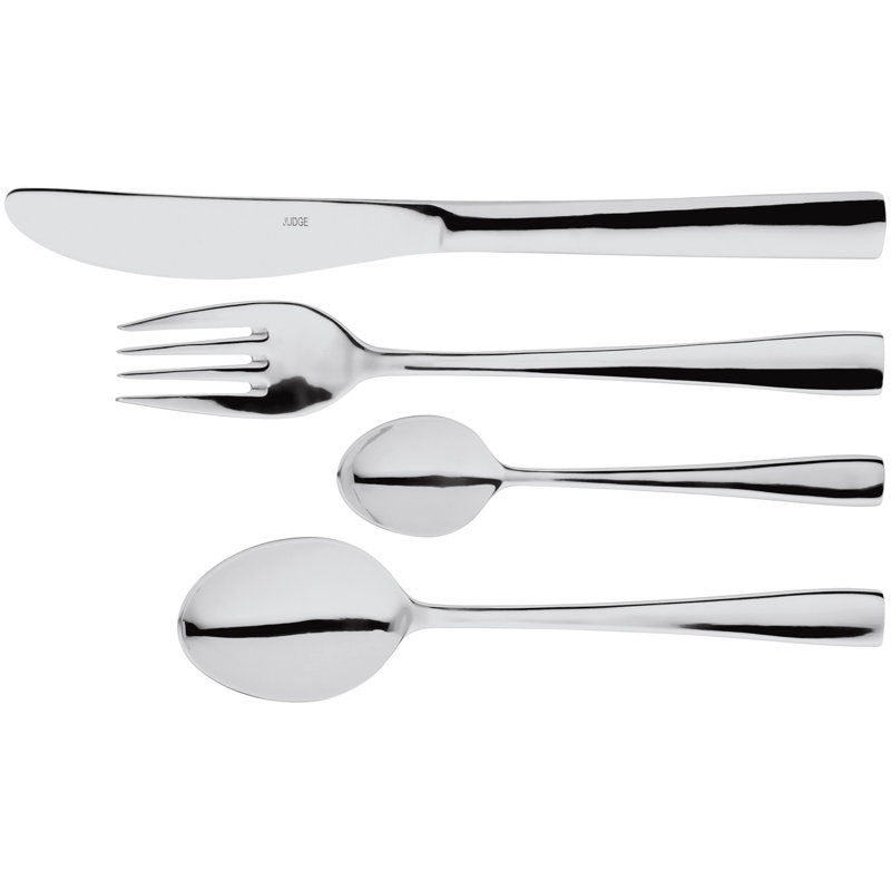 Judge 24 Piece Stainless Steel Cutlery Set,Table Setting for 6, Barclay Design.