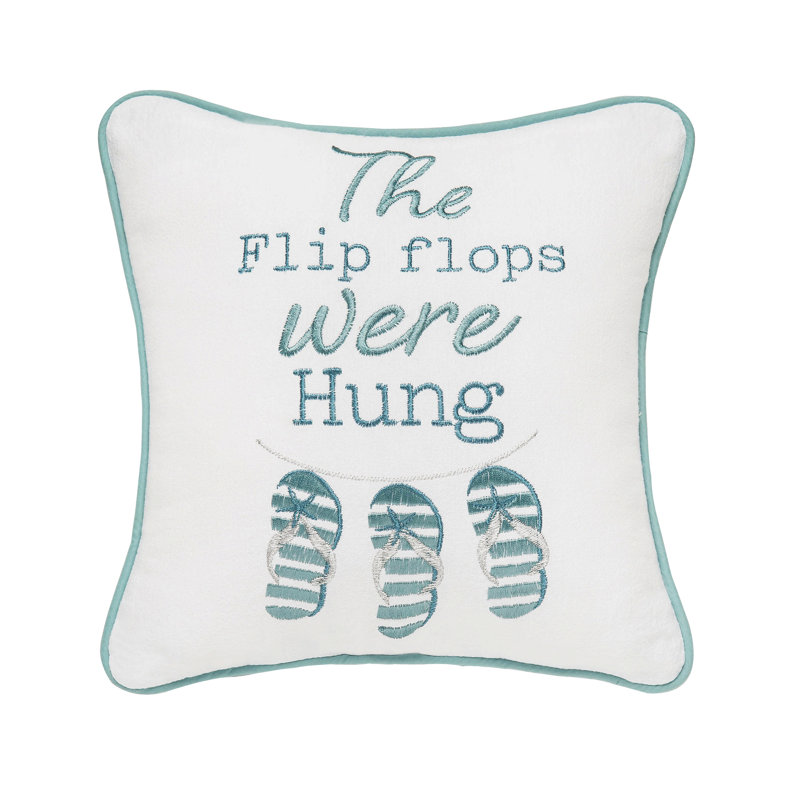 Flip Flops Were Hung Pillow