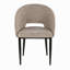 Chaise en métal noyer et tissu écru-1597379257