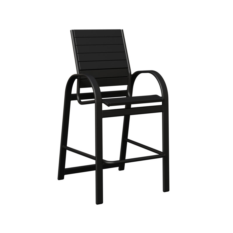 Fauteuil de bar berlinois Berlin, Noir