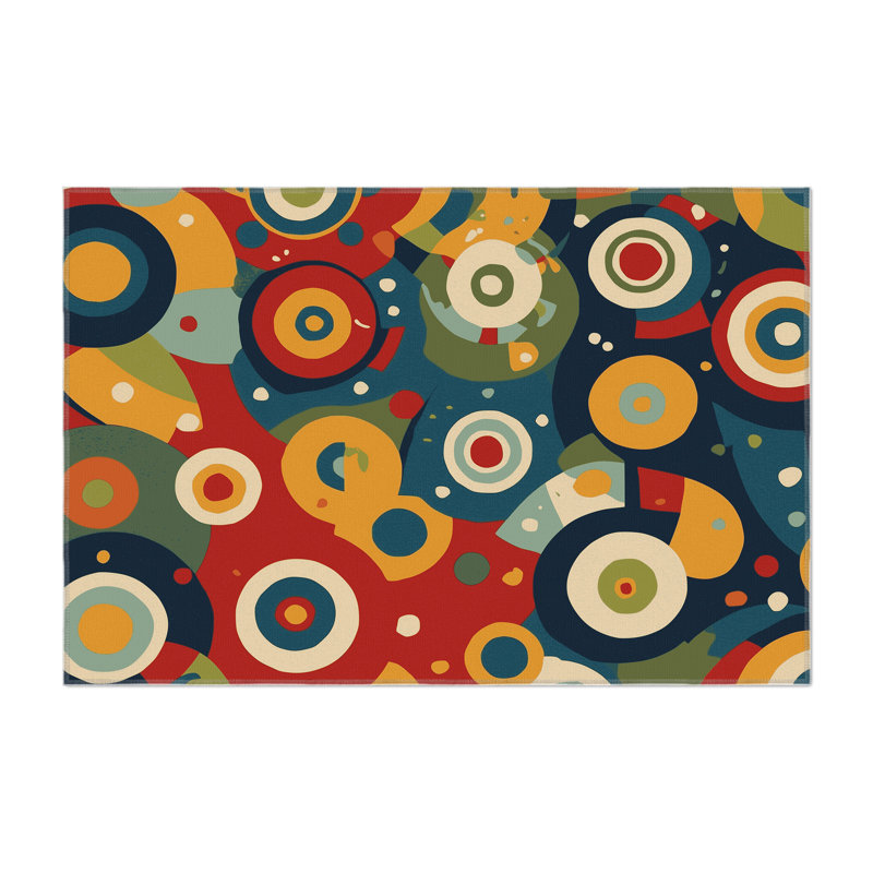 Funky Glow Indoor And Outdoor Area Rug, Rectangle 2' x 3'