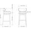 Lucia Bar/Counter Stool - Harvest Jute Seat - Ebano Frame-142384767-142384764