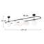 Falko 6-Light 124cm Semi Flush Mount