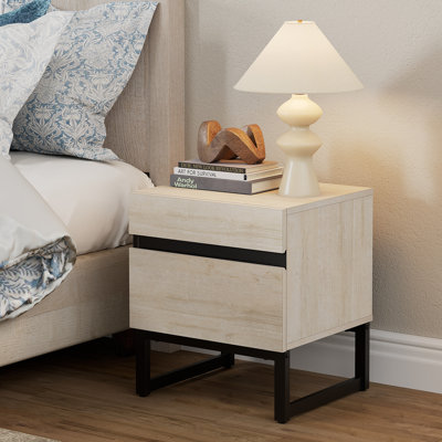 Aadam Nightstand With 2 Drawers