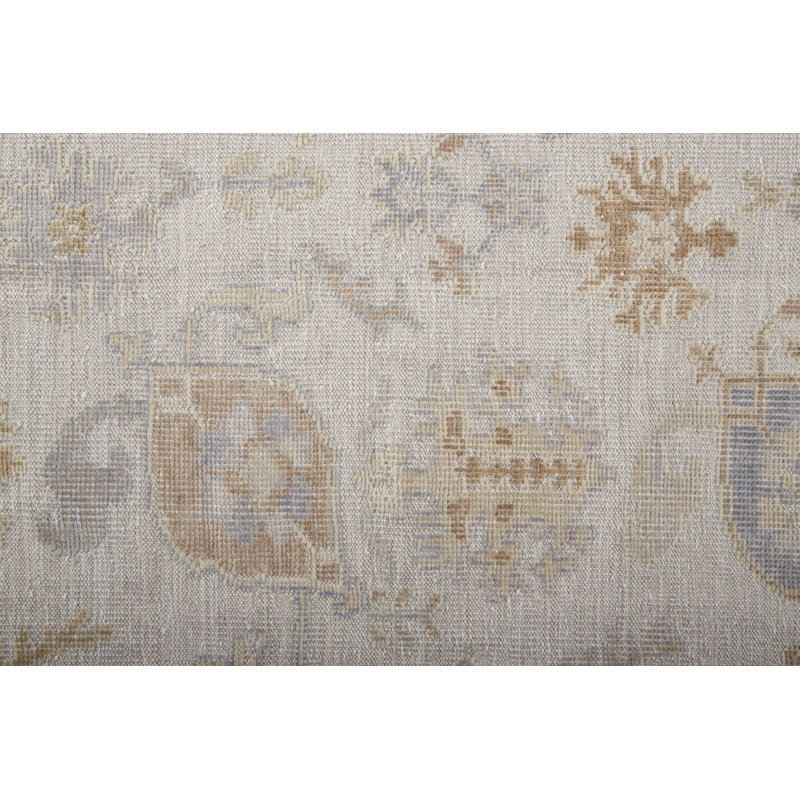Wendover Transitional Oriental, Ivory/Tan Area Rug, Rectangle 3'6" x 5'6"