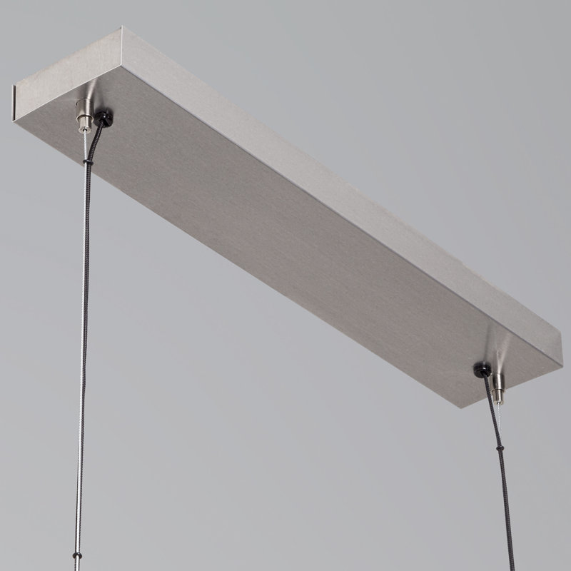 Vix 82" Dimmable LED Pendant, Walnut, 3500K