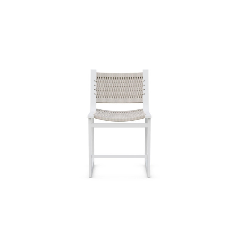 Cozumel Bar Stool, Matte White, 24.61"