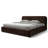 Chloe Upholstered Platform Bed - Brown - King Size-865974178-835280975