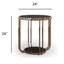 Table de bout ronde en verre
