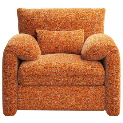 Oversized Armchair,,Mid Century Accent Chair With Comfy Upholstered
