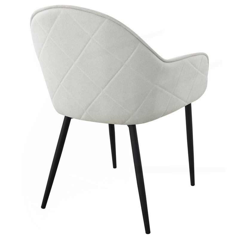 Chaise de salle à manger rembourrée Gresham, Gris