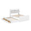 Lit en bois avec tête de lit avec prises de courant, lit extensible avec lit gigogne simple avec trois tiroirs de rangement,-151543553