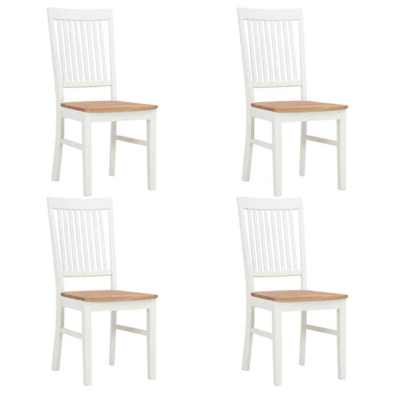 Manneville 44cm H Side Chair, White/Brown