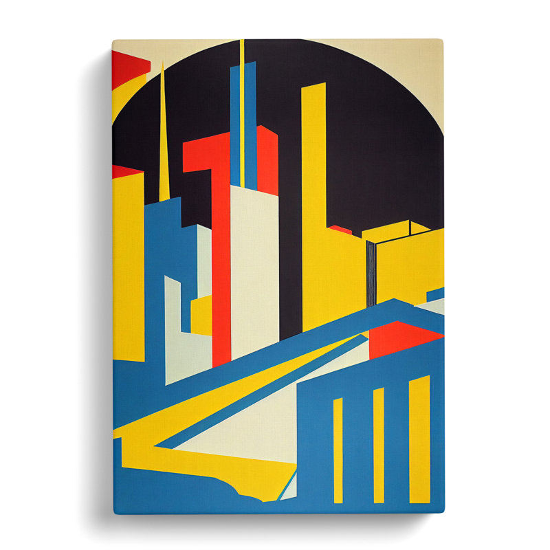 The Abstract Architecture No.2 Skyscraper - Wrapped Canvas, 76cm H x 50cm W x 3cm D