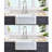 Fireclay 36" L X 20" W Farmhouse Kitchen Sink With Grid And Strainer