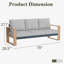 198.1cm Wide Patio Sofa with Cushions-1729972923