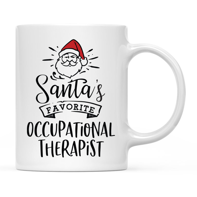 Grande tasse à café Tuileries, « Santa's Favorite Occupational Therapist »